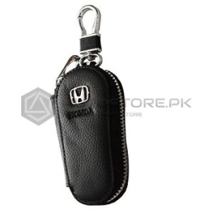 Honda Leather Zipper Keychain