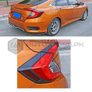 Honda Civic Carbon Fiber Tail Light Trim 2016-2021