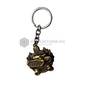 Gold Nicolas Metal Key Chain