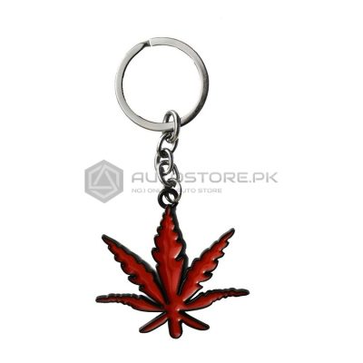 Red Weed Key Chain