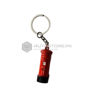 Red Mail Box Metal Key Chain