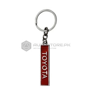 Red Toyota Metal Key Chain