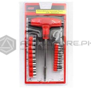 Professional Socket & Bits  Red Set JL-1079 24 Pcs