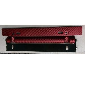 Carbon Fiber Number Plate Tilter Red
