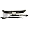 Honda Civic Turbo Black Grill Trim 3pc Set 2016-2021 thumbnail 2