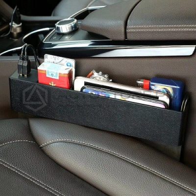 Car Seat Gap Filler with 2 USB Ports