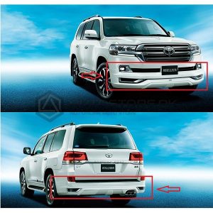 Toyota Land Cruiser FJ200 Front and Back Bumper Skirts Modellista Style Body Kit Taiwan