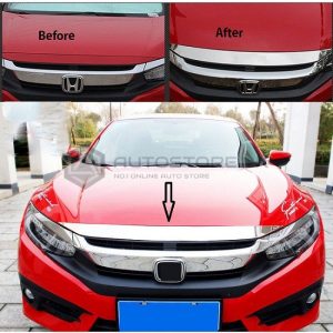 Honda Civic Bonnet Chrome Trim 2016-2021