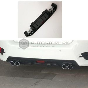 Honda Civic Kantara Style Dual Exhaust Diffuser Black 2016-2021