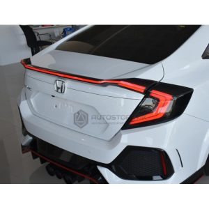 Honda Civic Running Led Sequential Spoiler With Smoke Led Lamp 3Pcs Set 2017-2021