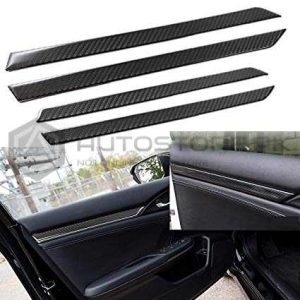 Honda Civic Interior Door Panel Strip Carbon Fiber 2016-2021