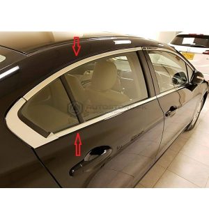 Honda Civic Chrome Weather Strips 2012-2015