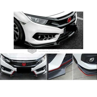 Honda Civic Front Splitter Carbon Fiber 2016-2021