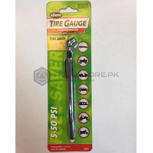 Slime Chrome Pencil Tire Gauge (5-50 Psi)