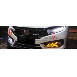 Honda Civic Lamborghini Style LED DRL Covers 2016-2021