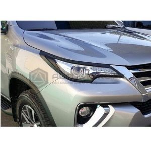 Toyota Fortuner Headlight Covers Black 2 Pcs 2016-2021