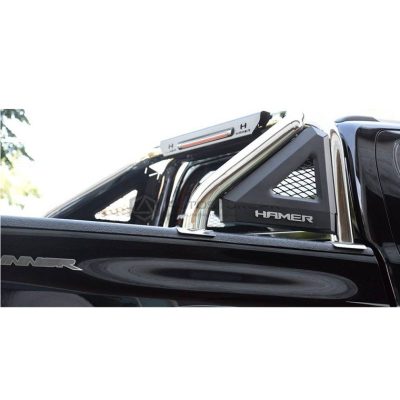 Toyota Hilux Revo Roll Bar Steel Hamer Black 2016-2019
