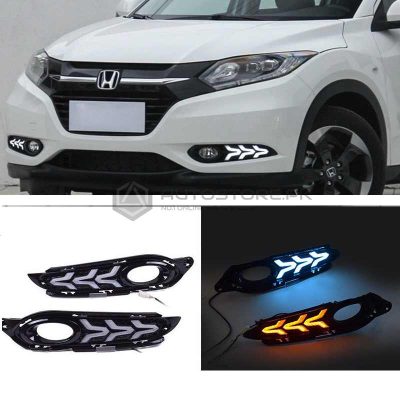 Honda Vezel LED DRL Fog Lamp Covers 2013-2017
