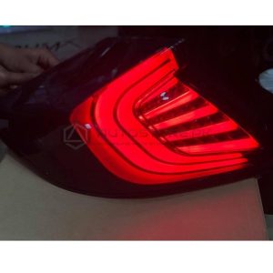 Honda Civic Sequential Running Lava Tail Lamps Smoke V3 2016-2021