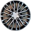 Black and Silver Wheel Cover 14 Inches thumbnail 1