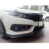 Honda Civic Front Fog Lamps Chrome Trim 2016-2021 thumbnail 5
