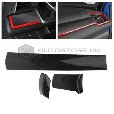 Honda Civic Dashboard Carbon Fiber Trim 2016-2021