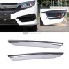Honda Civic Front Fog Lamps Chrome Trim 2016-2021 thumbnail 1