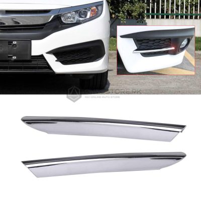 Honda Civic Front Fog Lamps Chrome Trim 2016-2021