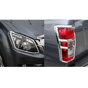 Isuzu D-Max Headlight and Backlight Chrome Cover 2018-2019
