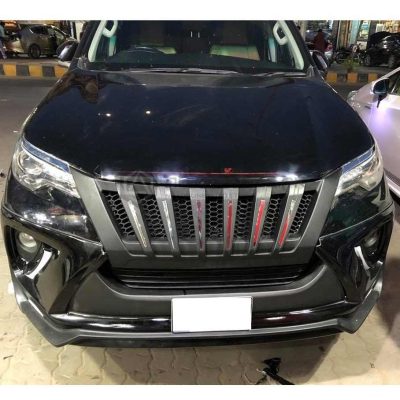 Toyota Fortuner Navara Style Front Chrome Grill 2016-2021