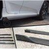 Honda Civic Carbon Fiber Side Skirts 2016-2021 thumbnail 1