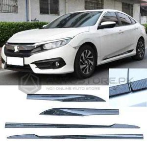 Honda Civic Carbon Fiber Lower Door Moulding 2016-2021