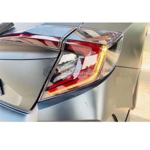 Honda Civic Cobra Double Bar Style Lava Tail Lamps 2016-2021