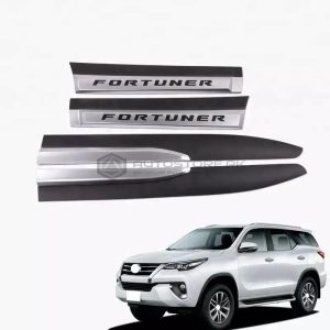 Toyota fortuner Matt Black Silver Big Door Moulding V3 2016-2023