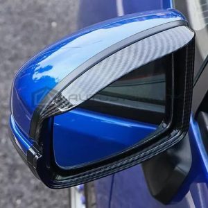 Honda Civic Rain Visor Side Mirror Carbon Fiber Trim 2016-2021
