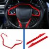 Honda Civic Steering Multimedia Red Trim 2016-2021 thumbnail 2