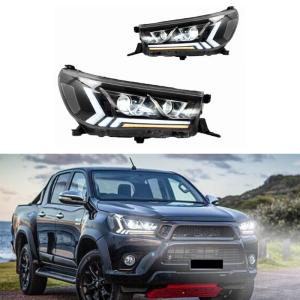 Toyota Hilux Revo Audi Q3 Style Headlamps 2016-2023