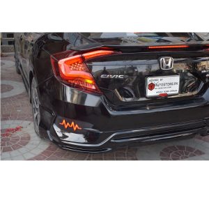 Honda Civic Rear Bumper LED Light Heartbeat Style 2016-2021