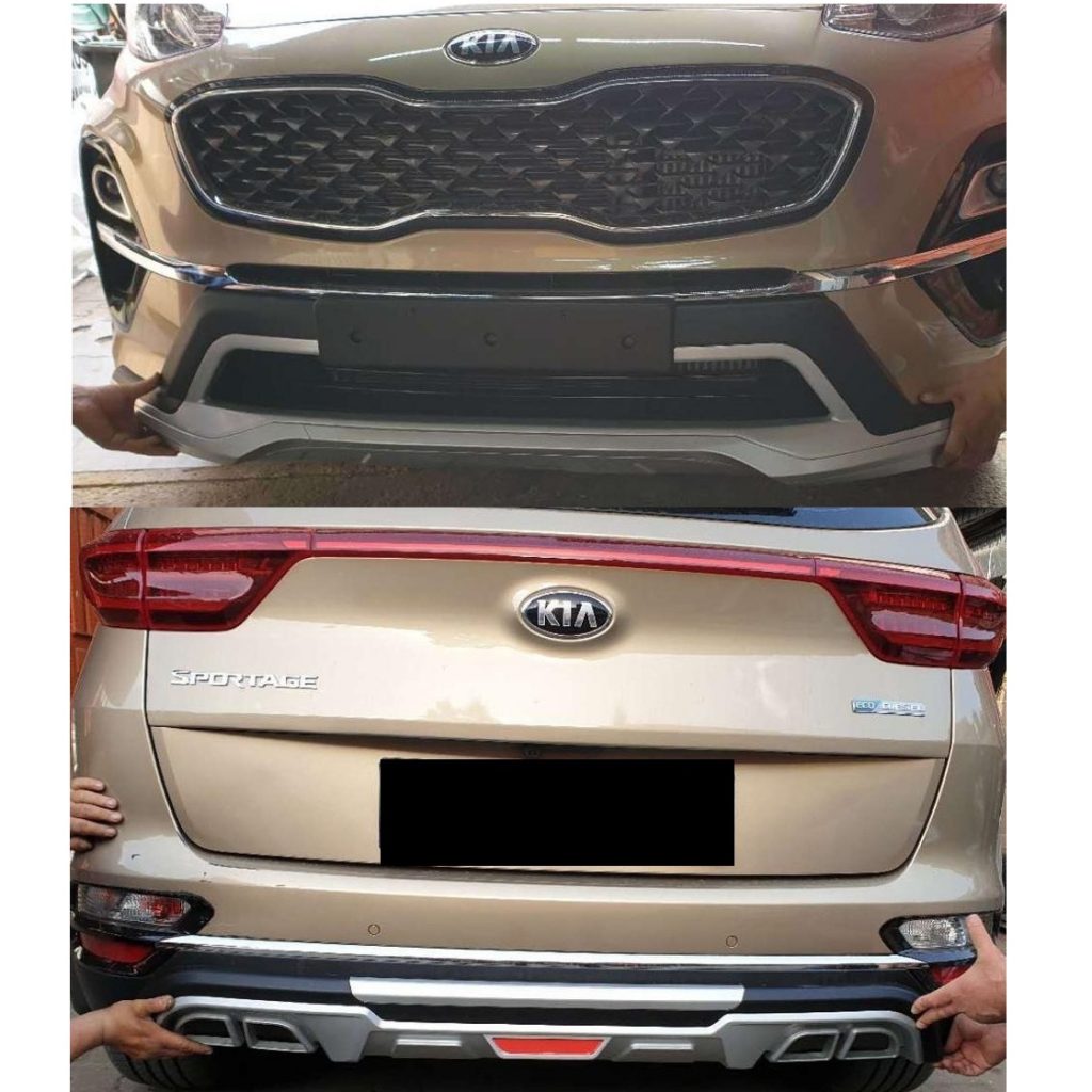 Kia Sportage Front and Rear Bumper Guard 2019 Autostore.pk
