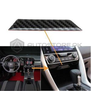 Honda Civic Carbon Fiber Lower Center Console Trim 2016-2021