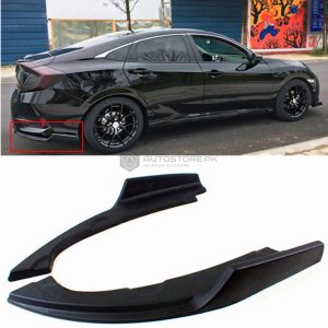 Honda Civic Rear Bumper Side Splitters Carbon Fiber 2016-2021