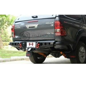 Toyota Hilux Revo Rear Bumper Steel Hamer Matte Black 2016-2019