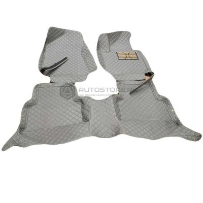 Kia Sportage 7D Floor Mats White Grey with Grey Stitch 2019-2021