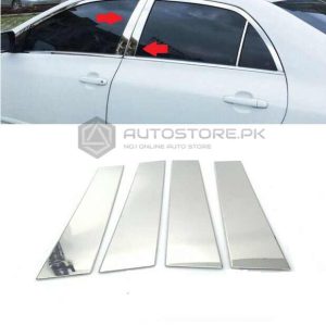Toyota Corolla Door Pillar Chrome Trims 2017-2020