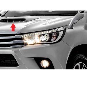 Toyota Hilux Revo Chrome Bonnet Air Flow 2016-2019