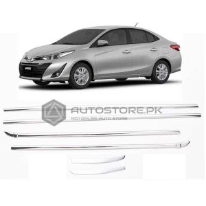 Toyota Yaris Chrome Weather Strip 6 Pcs 2020-2023