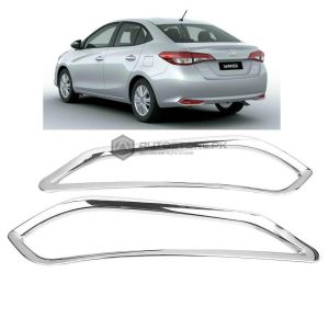 Toyota Yaris Rear Bumper Reflactor Chrome Cover 2020-2023