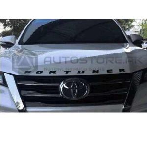 Toyota Fortuner Front Bonnet 3D Letters In Matt Black 2016-2021