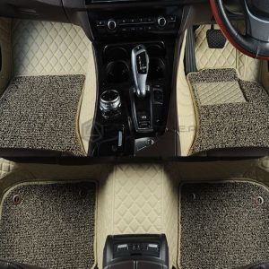 Toyota Prado 9D Floor Mats beige With Grey Grass 2009-2019