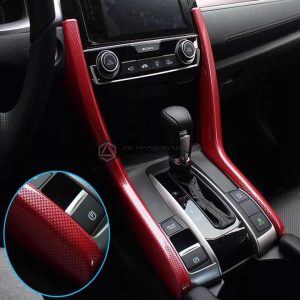Honda Civic Red Console Pillars 2016-2021
